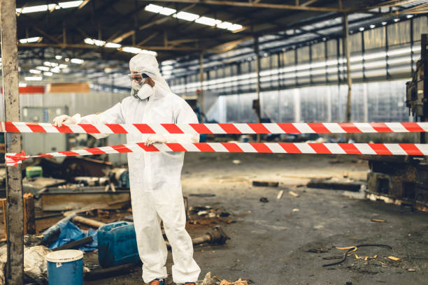 Professional Drug Lab Cleanup technician working in Realitos, TX